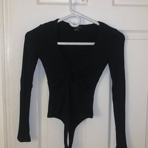 Tie front bodysuit